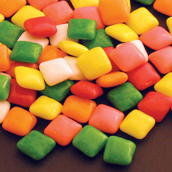 Gumball colored chiclets